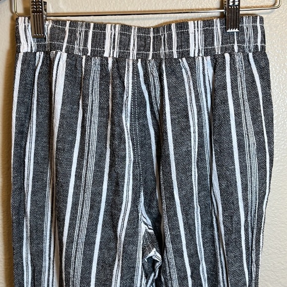 BRIGGS Straight Leg Striped Linen Blend Pant - Picture 6 of 9